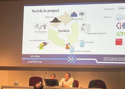 Tech4Lib: La sostenibilità nel recupero delle batterie esauste presentata al Congresso SCI